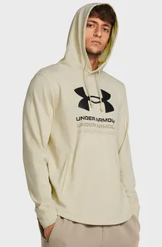 Мужское бежевое худи UA Rival Terry Graphic Hood Бежевый L Under Armour 1386047-273