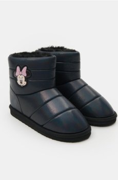 Снігові чоботи з легкою підкладкою Minnie Mouse - чорний