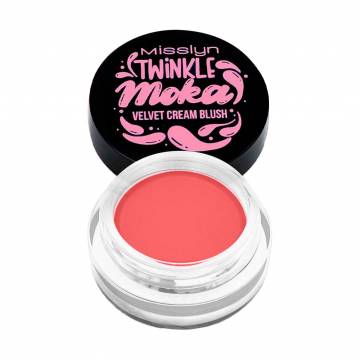 Кремовые румяна для лица Misslyn Twinkle Moka Velvet Cream Blush 02 Peach, 4.5 г Кремовые румяна для лица Misslyn Twinkle Moka Velvet Cream Blush 02 Peach, 4.5 г