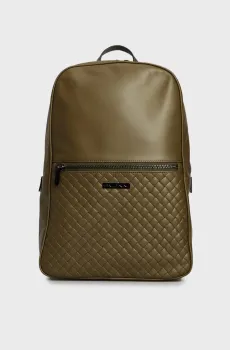 Мужской оливковый кожаный рюкзак Оливковый ONESIZE Baldinini C3B007XXINTR;5022