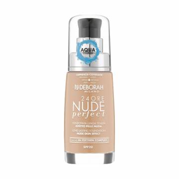 Тональная основа для лица Deborah 24Ore Nude Perfect SPF 20, 3.2 Hazelnut, 30 мл Тональная основа для лица Deborah 24Ore Nude Perfect SPF 20, 3.2 Hazelnut, 30 мл