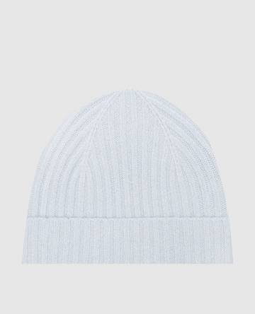Голубая шапка из кашемира