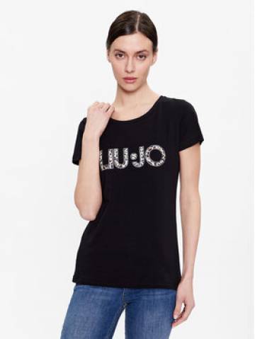 Liu Jo Футболка VA3025 J5003 Чорний Regular Fit Liu Jo Футболка VA3025 J5003 Чорний Regular Fit