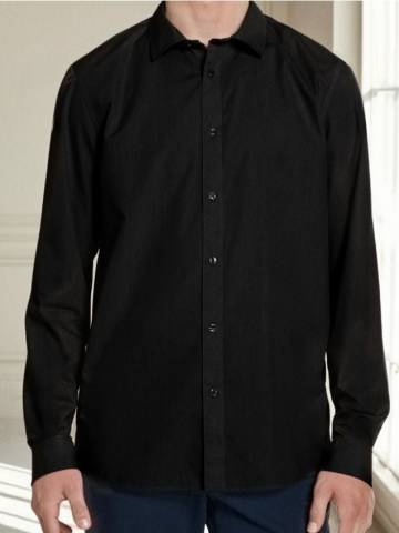 Сорочка slim fit - чорний