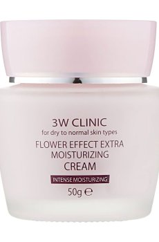 Увлажняющий крем для лица 3W Clinic Flower Effect Extra Moisturizing Cream, 50 г