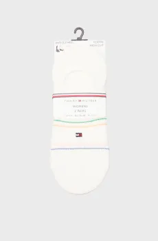 Женские белые следы (2 пары) HIGH CUT Белый 39-42 Tommy Hilfiger 701232980