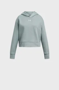 Детское мятное худи UA Rival Fleece Hoodie Ментоловый 8 Under Armour 1379517-348