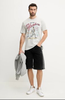 Хлопковая футболка 47 brand MLB New York Yankees