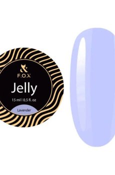 Строительный гель-желе для ногтей F.O.X Jelly, Lavander, 15 мл