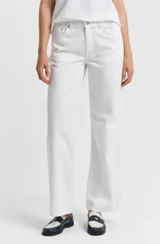 Женские белые джинсы REL STRAIGHT WHITE JEANS Белый 27 Gant 4100254