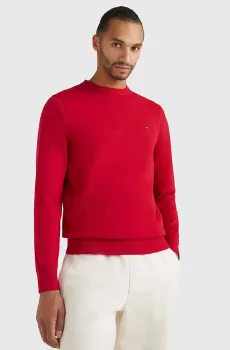 Мужской красный джемпер Красный S Tommy Hilfiger MW0MW21316
