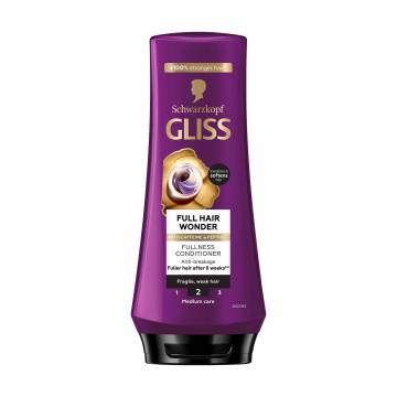 Кондиционер Gliss Kur Full Hair Wonder Fullness Conditioner для ломких и ослабленных волос, 200 мл Кондиционер Gliss Kur Full Hair Wonder Fullness Conditioner для ломких и ослабленных волос, 200 мл
