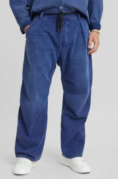 Мужские синие джинсы Pleated Denim Синий 36-32 G-Star RAW D24487,D295