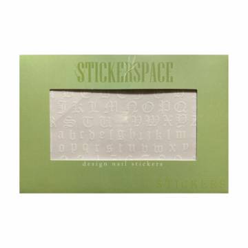 Наклейки для дизайна ногтей StickersSpace Gothic White Standart (89021) Наклейки для дизайна ногтей StickersSpace Gothic White Standart (89021)