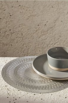 Сервірувальна підкладка - срібний