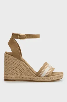 Женские бежевые босоножки HIGH WEDGE Бежевый 36 Tommy Hilfiger FW0FW09342