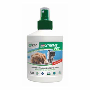 Средство для уничтожения запахов и меток животных CPC Xtreme Pet без хлора, 250 мл Средство для уничтожения запахов и меток животных CPC Xtreme Pet без хлора, 250 мл