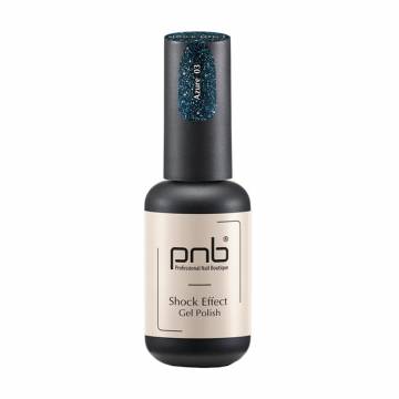 Гель-лак для ногтей PNB Shock Effect Gel Polish 03 Azure, 8 мл Гель-лак для ногтей PNB Shock Effect Gel Polish 03 Azure, 8 мл