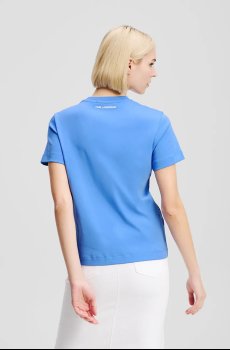 Хлопковая футболка Karl Lagerfeld IKON AQUARELLE