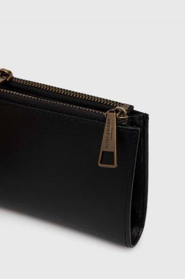 Кожаный кошелек Kurt Geiger London MINI PURSE SHOREDITCH женский цвет чёрный 9342000109 Кожаный кошелек Kurt Geiger London MINI PURSE SHOREDITCH женский цвет чёрный 9342000109