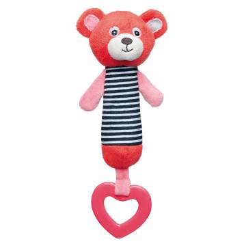 М’яка іграшка Canpol babies Ведмедик iз прорізувачем коралова (68/055_cor) М’яка іграшка Canpol babies Ведмедик iз прорізувачем коралова (68/055_cor)