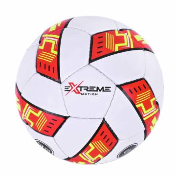 Мяч футбольний Extreme motion №5 білий з червоним (FP100/1)