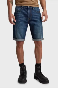 Мужские темно-синие джинсовые шорты Mosa Short Синий 30 G-Star RAW D24430,D538