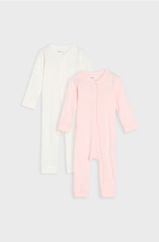 Бавовняний ромпер, 2 шт. - пастельний рожевий