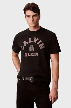 Мужская черная футболка COLLEGE Черный XL Calvin Klein Jeans LV04RE810G