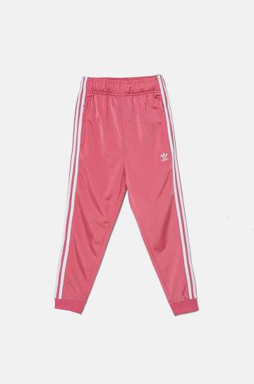 Детские спортивные штаны adidas Originals SST TRACK PANTS цвет розовый с аппликацией IY7462 Детские спортивные штаны adidas Originals SST TRACK PANTS цвет розовый с аппликацией IY7462