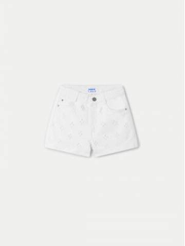 Mayoral Шорти з тканини 6269 Білий Regular Fit