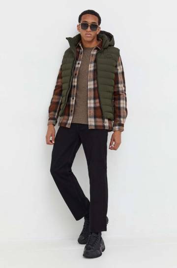 Куртка-рубашка Superdry мужская цвет коричневый демисезонная Куртка-рубашка Superdry мужская цвет коричневый демисезонная