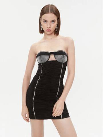 Patrizia Pepe Коктейльна сукня 2A2637/J153-K103 Чорний Slim Fit Patrizia Pepe Коктейльна сукня 2A2637/J153-K103 Чорний Slim Fit