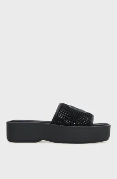 Женские черные слайдеры MESH Черный 39 Calvin Klein HW0HW02877