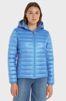 Женская голубая куртка LW PADDED GLOBAL STRIPE JACKET Голубой XXS Tommy Hilfiger WW0WW38927