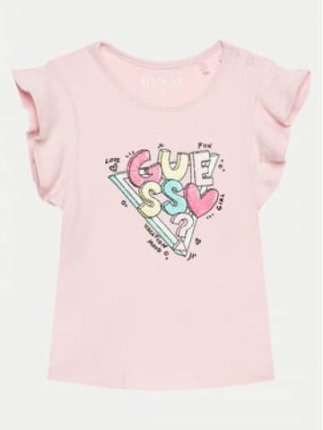 Guess Футболка A4GI02 K6YW4 Рожевий Regular Fit Guess Футболка A4GI02 K6YW4 Рожевий Regular Fit