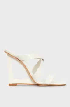 Женские белые кожаные мюли Белый 37 Schutz S2131800090004U