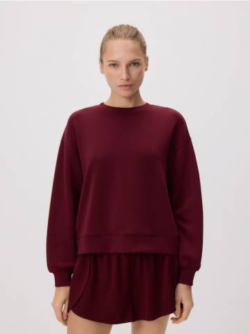 Reserved - Світшот з модаллю - буряковий - 690GA-83X