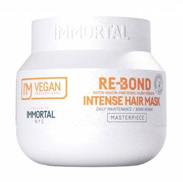 Маска Immortal NYC Im Vegan Re-Bond Intense Hair Mask для глубокого восстановления поврежденных волос, 250 мл Маска Immortal NYC Im Vegan Re-Bond Intense Hair Mask для глубокого восстановления поврежденных волос, 250 мл