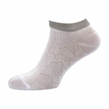 Носки женские Siela RT1112-089 короткие, ажурные, белые с серым, размер 36-39 Носки женские Siela RT1112-089 короткие, ажурные, белые с серым, размер 36-39