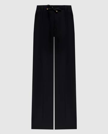 Черные брюки из шерсти Черные брюки из шерсти