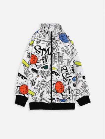 Coccodrillo Світшот ZC3132201ASK Білий Regular Fit Coccodrillo Світшот ZC3132201ASK Білий Regular Fit