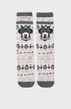 Женские светло-серые носки с узором Minnie Серый ONESIZE womensecret 3612475