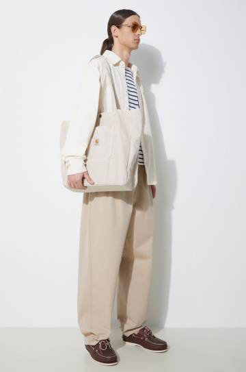 Вельветовая рубашка Dickies Chase City цвет бежевый regular классический воротник DK0A4YRZ