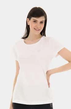 Женская белая футболка MSC W TEE Белый S Lotto 217580/0F1