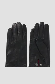 Мужские черные кожаные перчатки Черный 8.5 HUGO 50526909;001