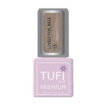 База для гель-лака Tufi Profi Premium Lovely Foil Base с фольгой, 15 Крем, 8 мл База для гель-лака Tufi Profi Premium Lovely Foil Base с фольгой, 15 Крем, 8 мл
