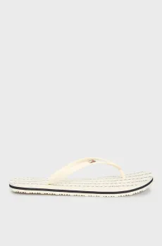Женские белые вьетнамки TH STRIPES WEDGE BEACH SANDAL Белый 37 Tommy Hilfiger FW0FW08518