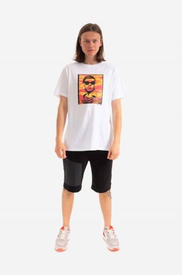 Хлопковая футболка Maharishi Warhol Polaroid Portrait T-Shirt OCJ цвет белый с принтом 9711.WHITE-WHITE Хлопковая футболка Maharishi Warhol Polaroid Portrait T-Shirt OCJ цвет белый с принтом 9711.WHITE-WHITE