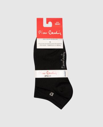 Детский набор черных носков Pierre Cardin с логотипом. Детский набор черных носков Pierre Cardin с логотипом.